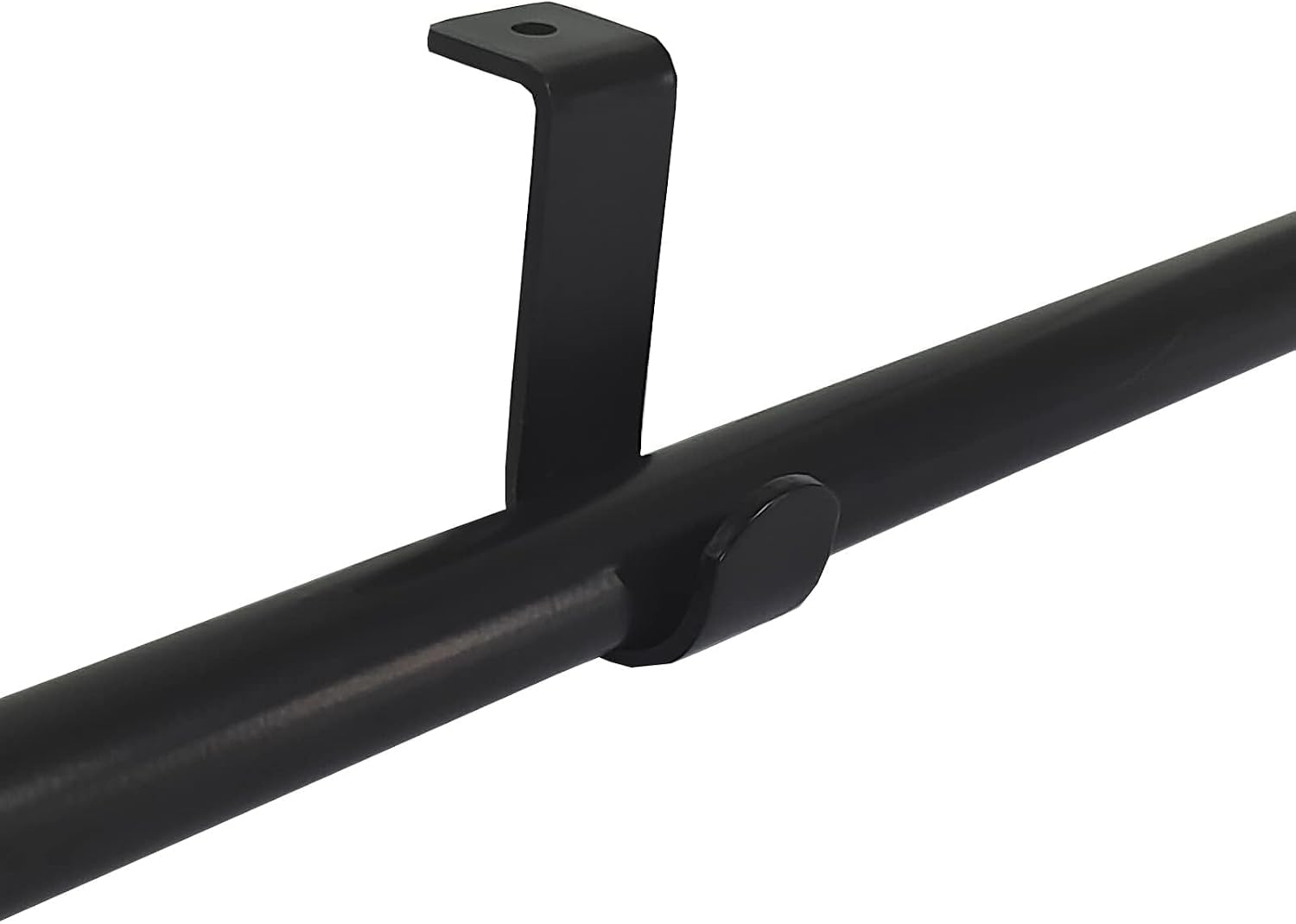 Curtain Brackets for Ceiling-Mounted, Drapery Holder for 1"Diameter Rod, Set of 6, Black