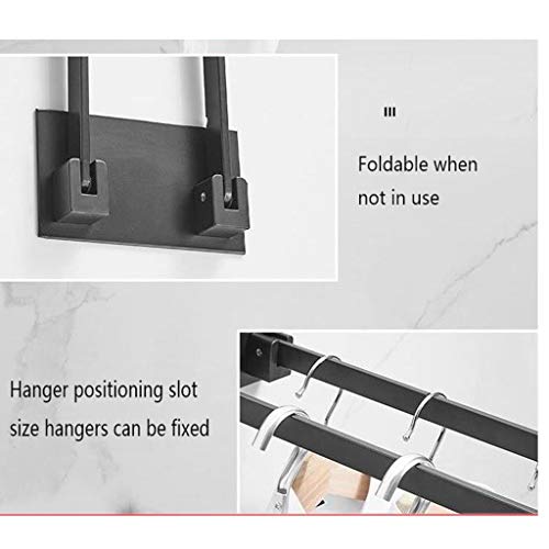Cintres muraux en aluminium avec structure pliante solide - 2