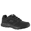 Skechers Men's Flex Advantage 4.0 Sneaker, Black Leather Mesh Pu Black Trim, 9.5 UK #1