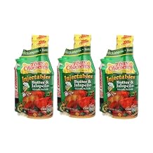 Tony Chachere Injectable Marinades with Injector, Butter and Jalapeno, 3 Count
