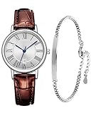 ⌚100% Zufriedenheitsgarantie: 12 Monate Garantie und 90 Tage volle Rückerstattungsgarantie, immer freundlicher und effizienter Kundenservice. Unsere frauen uhren haben einen eleganten und trendigen Look, der für Mädchen im Teenageralter entwickelt wurde. Damen werden diese schöne Uhr lieben, Weihnachtsgeschenk oder Festtagsgeschenk begeistert sein.Jede Uhr wurde einer strengen Qualitätskontrolle unterzogen, bitte seien Sie versichert, dass Sie sie kaufen.