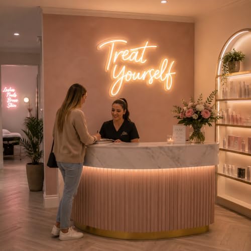 Image of Custom Neon Sign for Business, Custom Led Signs for Beauty, Nail Salon, Barber Shop- Personalized Led Neon Sign for Wall Decor to Elevate Your Branding