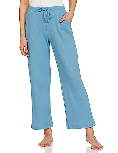 Image of Amazon Brand - Symbol Women's Ankle Length Cotton Blend Waffle Night Pants (Available in Plus Sizes)