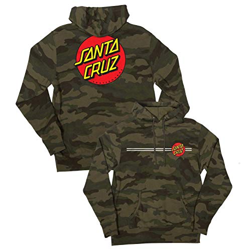 Santa Cruz Men s Classic Dot Heavy Hoodie Camo S