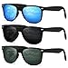 DEMIKOS Sunglasses Unisex Polarized Mens Sunglasses - Essential for Daily Life and Travel Mens Sunglasses (black+blue+green)