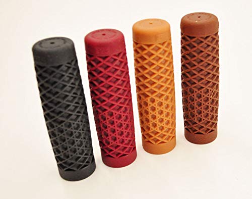 Vans"Waffle" Pattern Rubber Motorcycle Grips - BLACK - Sold as a pair for 7/8" bars - Made In The USA &hellip;