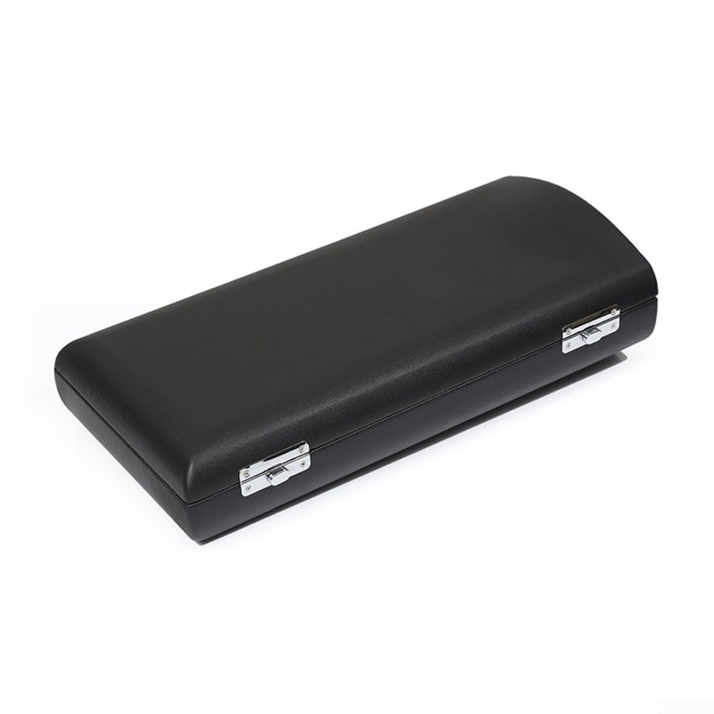 Funda rígida para clarinete y caja de almacenamiento de oboe, funda de música de piel sintética a prueba de golpes con almohadilla suave, portátil para bolsa de transporte de instrumentos de viento de