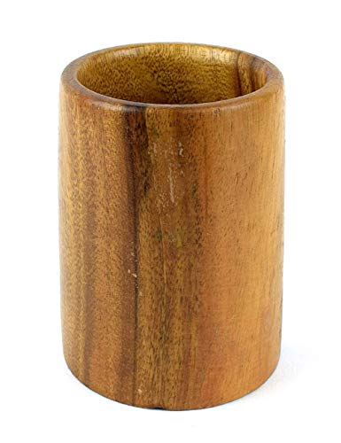 Upit Wooden Kitchen Countertop Tool Utensil Holder Crock For Spoons Spatula Straw Cutlery Accessories Utinsels Storage, 4" X 6" #TOP3