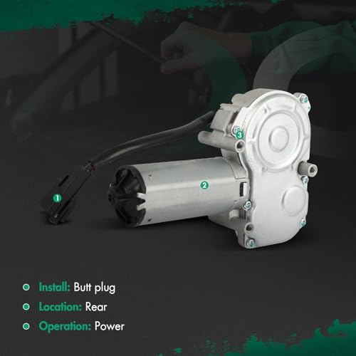 Image of SCITOO Rear Windshield Wiper Motor Replacement for 1991-1995 for Chrysler for Town & Country,1991-1995 for Plymouth for Grand Voyager Wiper Motor 4389451;4636138;4389451;4636138 2 Pins