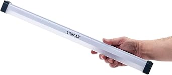 LitezAll Rechargeable Jumbo Light Bar 3 Pack | 295 Lumen LED Under Cabinet Lighting with Magnetic Mount | Wireless Portable Battery Powered Strip Lights for Closets & Kitchens | USB-C Charging