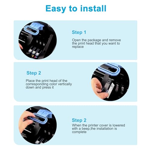 771 Druckkopf für HP 771 CE017A CE018A CE019A CE020A kompatibel mit HP Designjet z6200 z6600 z6800 26100(Magenta/Gelb，Magenta Hell/Cyan Hell, Schawarz Matt/Chromatisches Rot，Schwarz Foto/Grau Hell)