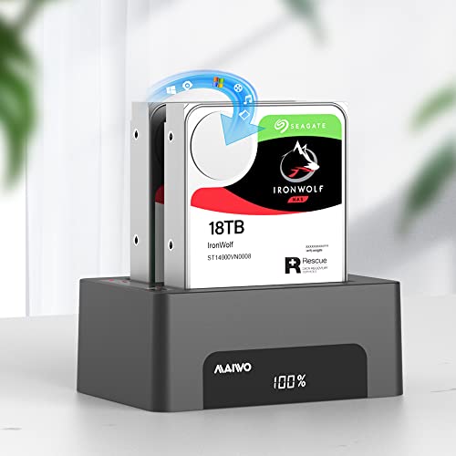 image for MAIWO Dual Bay Hard Drive Docking Station with Offline Clone for 2.5 3