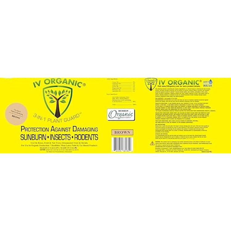 IV Organic 3-in-1 Plant Guard, 1 Gallon (Brown)