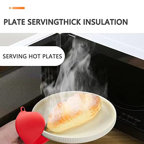 3 Paar Silicone Handschoenen, Oven Handschoen Blauw, Rood, Groen,Mini Oven Handschoenen Dik Silicone Pot Houder,Mini Oven Handschoenen,Hittebestendige Pinch Covers voor Keuken Koken Bakken Hot Plate - Afbeelding 5