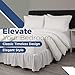 Martex Twin Ruffle Bed Skirt | Easy Fit Bed Skirts | Microfiber Bed Skirt | 15 Inch Drop | Hotel Quality Bedskirt | White