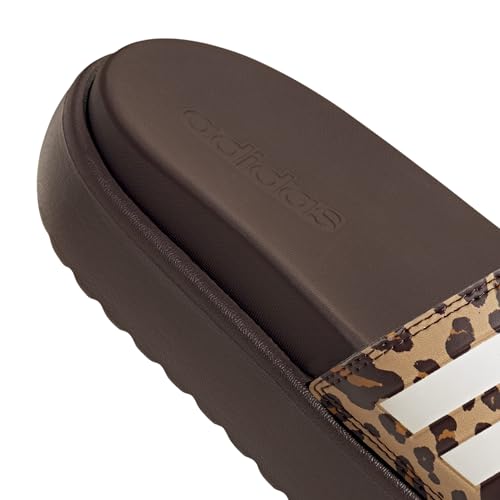 adidas Damen Adilette Platform Slides, Shadow Brown/Cloud White/Magic Beige, 43 EU – Ansicht 5