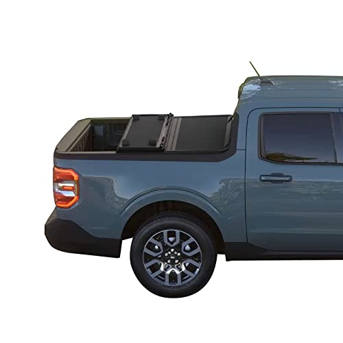 XCOVER Low Profile Hard Folding Truck Bed Tonneau Cover, Compatible with 2022-2025 Maverick 4'6" - Thumbnail 3