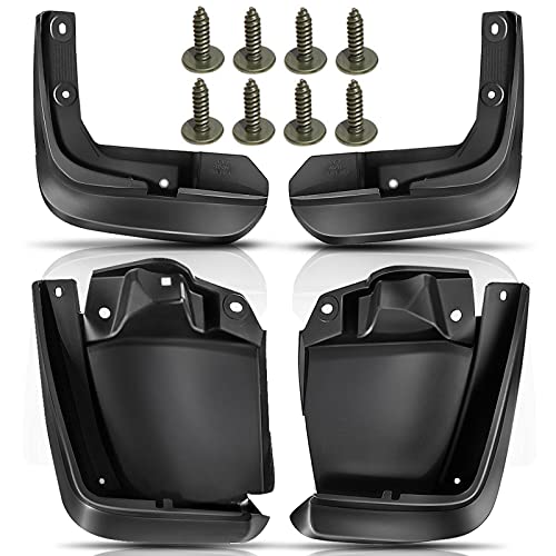 YHTAUTO Mud Flaps Splash Guards Replacement for Honda Civic 2012 2013 2014 2015 Sedan, Mudguards Mudflaps Accessories for Cars Wheel Protector with Hardware Kit, Front & Rear 4Pcs Set
