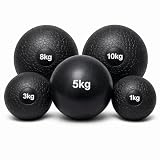 VORX LONDON Fitness Slam Ball Weights Medicine Ball Heavy Duty Rubber Power Strength Training Fitness Gym Home Workout Equipment Core Ab Exercises Bootcamp MMA Boxing 1KG, 3KG, 5KG, 8KG, 10KG (1KG)
