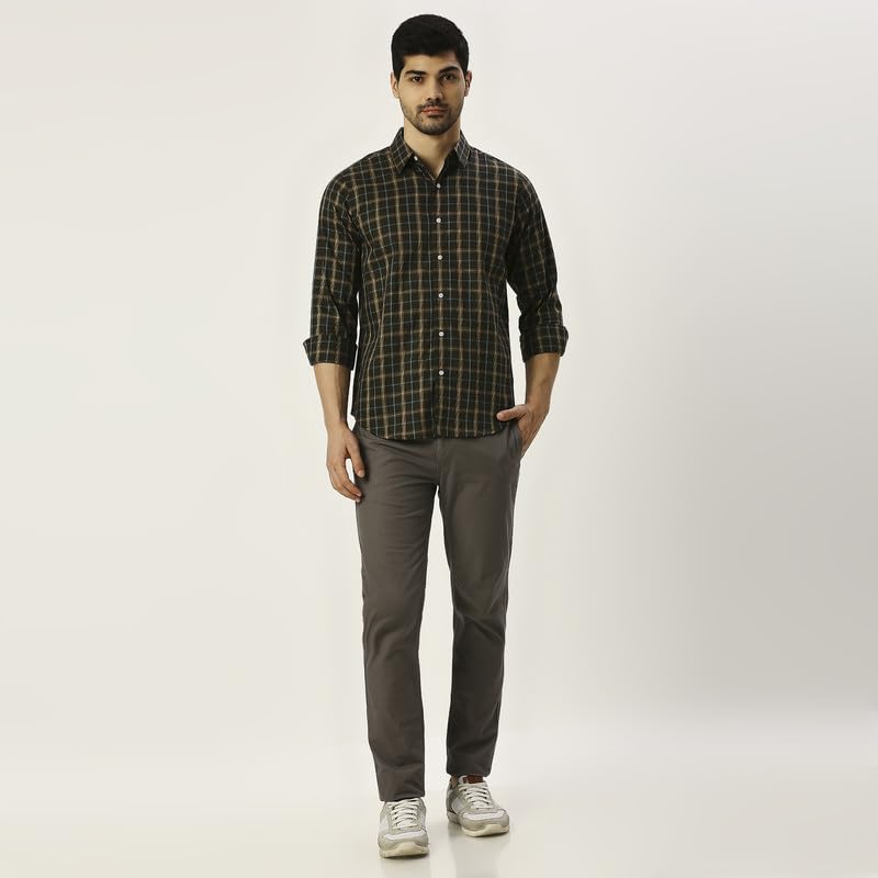 Image of Mens Striped Slim Fit Cotton Casual Shirt | Full Sleeves Mens Shirts | Stylish Shirt for Men