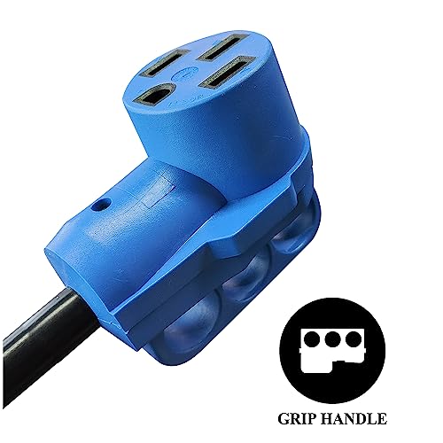 50 Amp Rv To 15 Amp 110V Adapter Power Cord Nema 5-15P 15 Amp Male Plug To 14-50R 50 Amp Female Receptacle For Plugging 50 Amp Rv Into House’s 120-Volt Electrical Outlet,Rated For 15A/125V,12-Inch #TOP3