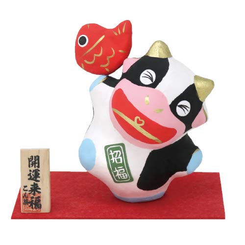   干支　置物 牛 2021年 楽天市場】牛の置物 窯変陶器対牛（牛気冲天）運気向上！ : 中国