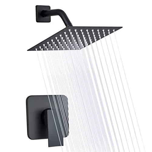 Delta Arvo Matte Black Shower Trim Kit - Single Handle With In2ition 2-in-1 Shower Head & Valve