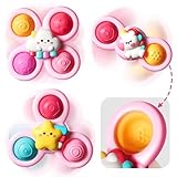 ハンドスピナー 子どもおもちゃ 猫おもちゃ お風呂 吸盤付き おもちゃ (ユニコーン ピンク色)