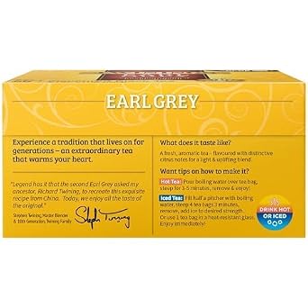 Twinings of London Classics Earl Grey Tea, 50 Count (Pack of 6)
