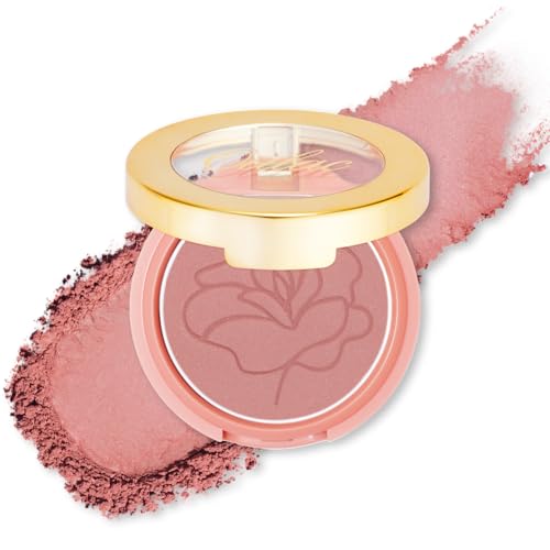 Oulac Satin Blush Make up, iluminador con rubor reflectante, maquillaje colorete de larga duración, resistente a la decoloración y a la transmisión, vegano y cruelty free, ST08 La Reverdie