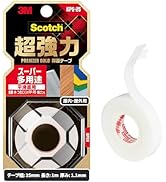 Amazon | 3M スコッチ 超強力両面テープ プレミアゴールド スーパー多