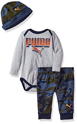 PUMA Baby Boys' 3 Piece Graphic T-Shirt, Jogger & Hat Set