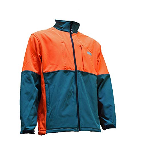 DeTec KWF FPA Forstjacke Softshell gr?n-orange XS - 4XL Forst-Jacke, Jacke:46/48 (S) Cover