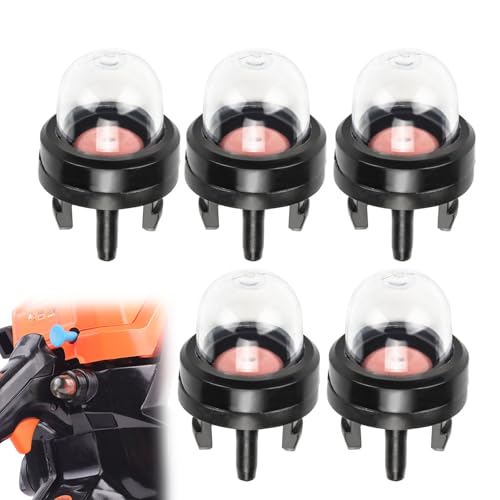 5PC Snap-in Primer Bulb Pump,Vergaser Primer Pumpe Kraftstoffbirnen,Primer Pumpe Vergaser,Vergaser-öl-Blase Snap-In Primer Bulb Rasenmäher für Kettensägen Gebläse Trimmervergaser Motorsense Rasenmäher