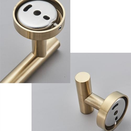Ensemble d'accessoires doré brossé JGY, finition métal brossé luxe