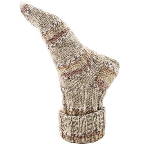 myboshi mysocks Merino, extra weiche 4-fädige Merino-Sockenwolle, 75% Schurwolle, 25% Polyamid, filzfrei, 100g, 420m Beige (Strandhafer) 3 Knäuel – Bild 3