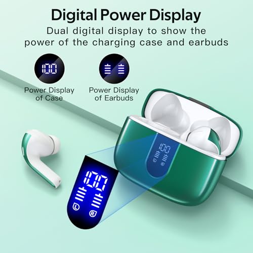 image for TAGRY Bluetooth Headphones True Wireless Earbuds 60H Playback LED Powe