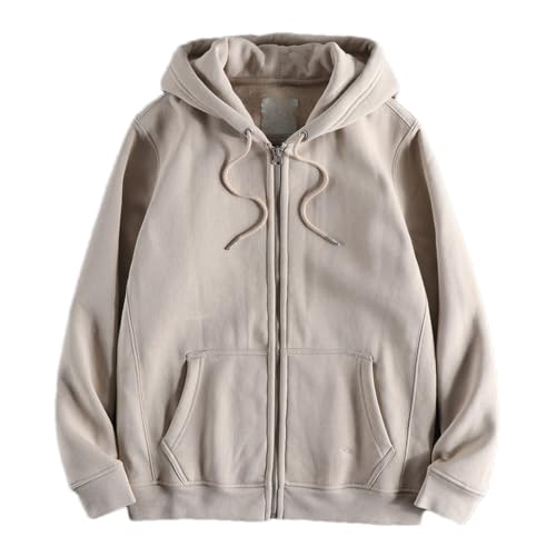 Sudadera de forro polar cálida con cremallera invierno hombre