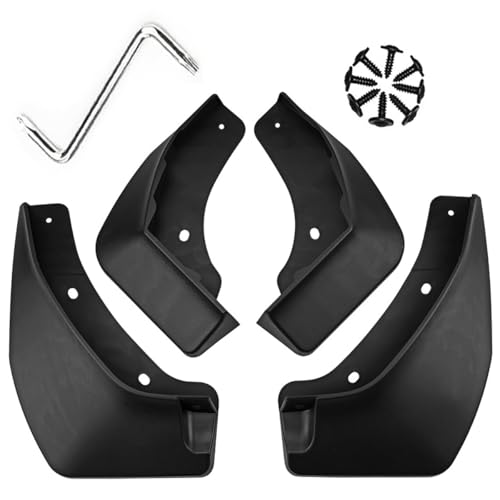 Image of Mud Flaps Mud Guards Fit for 2024-2025 Mitsubishi X-Force, Front & Rear Mud Splash Guards Accessories - 4 Pc, Black