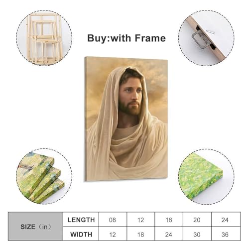 Poster figure chrétienne esthétique pour tableau déco chambre - 2