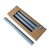 Boltze Stabkerze Classic (4-tlg., blau, 25 cm, aus Wachs, geriffelte Oberfläche, klassisches Design, Stabkerze, Kerze, blaue Kerze, Deko) 2048496