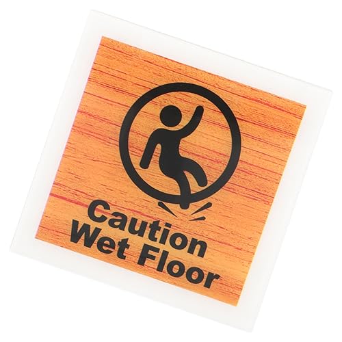 Veemoon Caution Wet Floor Sign Safety Notice for Restaurants Commercial Use Bright Warning Decor Indicator Easy Installation Indoor Outdoor Application