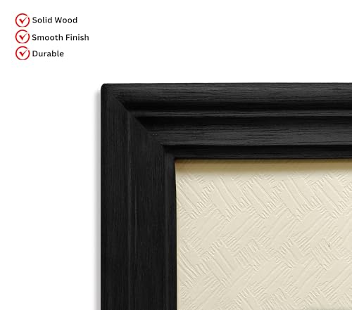Image of Photo Frame Big Size 24x36 | Photo Frames For Wall Decor | Big Photo Frames For Wall | Black Wooden Frame For Wall | Perfect For Living Room & Gift (24x36 inch, Black)