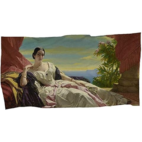 Toalla de playa de algodón Fullprint #La Princesa Leonilla# 160 x 80 Cover