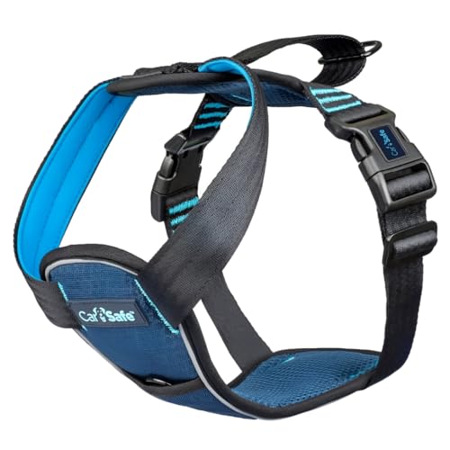 CarSafe Crash Tested Dog Safety Harness - Crash Tested to 32Kg/70lbs, Safely Secure Dog in The Car, Comfortable and Padded Design. for Toy, Small, Medium and Large Dogs (Size Small)