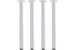 QLLY White Metal Table Legs for a Modern Workspace