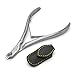 5mm tapered cuticle nippers 1/2 (half) jaw, FINOX surgical stainless steel clippers. German cuticles remover and cutter, GERmanikure Solingen