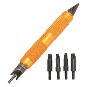 Case Prep Multitool, Primer Pocket Cleaners Ruimers voor Het Verwijderen van Plooien, Case Prep Multi Tool Case Afschuining Ontbramen Handgereedschap voor Herladen, 4 Case Prep Bit