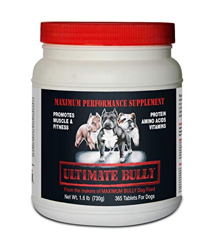Ultimate Bully - Maximum Performance Canine Supplement, 365 Tablets, Made in The USA