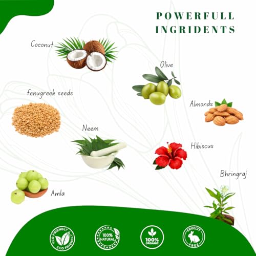 Image of Florecer 8 Herbs In Hair Oil For For Strong And Healthy Hair | Dry And Frizzy Hairs- 100 Ml
